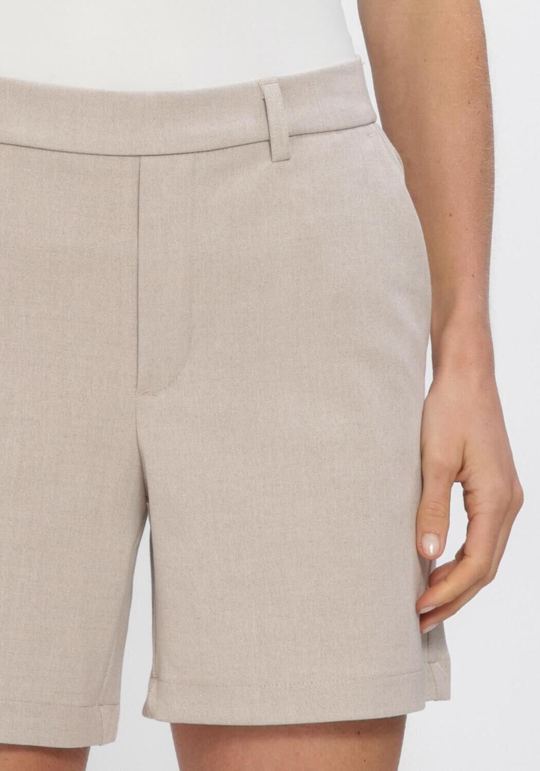 Braune OBJECT Kurze Hose OBJLISA MW RE SHORTS - large