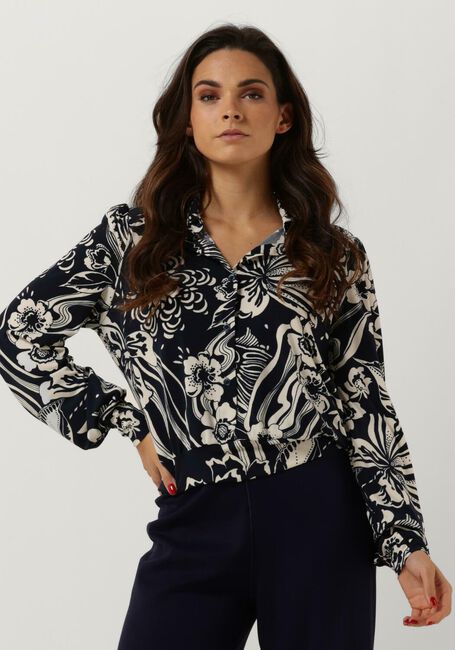 Blaue VANILIA Blusen SWIRL BLOUSE - large