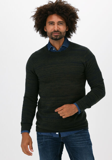 Dunkelgrün DSTREZZED Pullover CREW POPCORN MELANGE - large