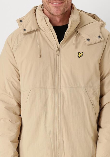 Beige LYLE & SCOTT Jack PADDED PUFFER JACKET - large
