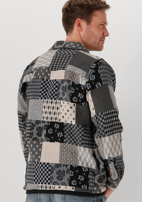 Blaue ANERKJENDT Overshirt AKOSCAR PATCHWORK OVERSHIRT - large
