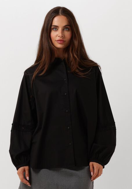 Schwarze MSCH COPENHAGEN Blusen MSCHJEOVANA PETRONIA SHIRT - large