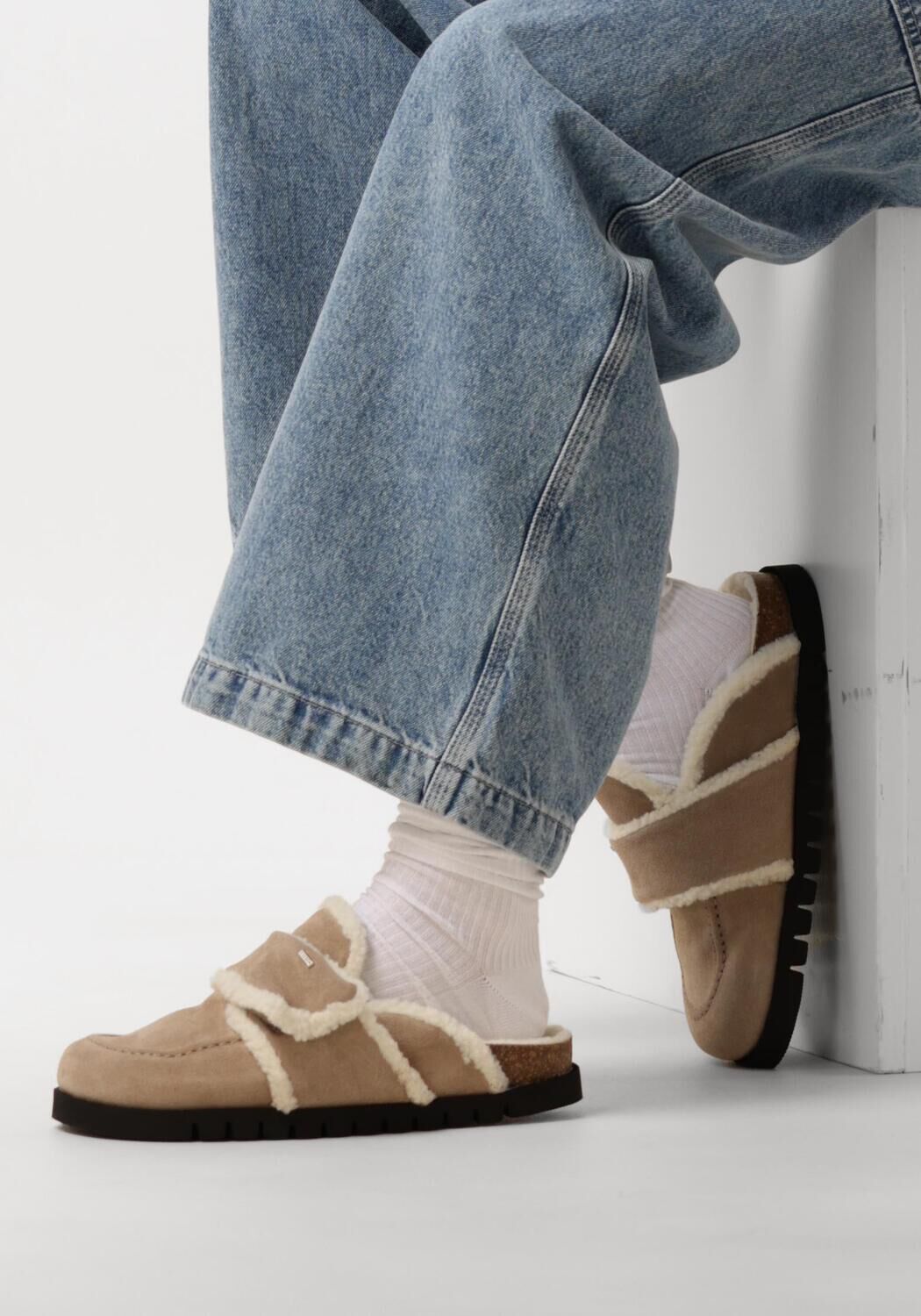 Taupe NUBIKK Slipper TEDDY FUR - large