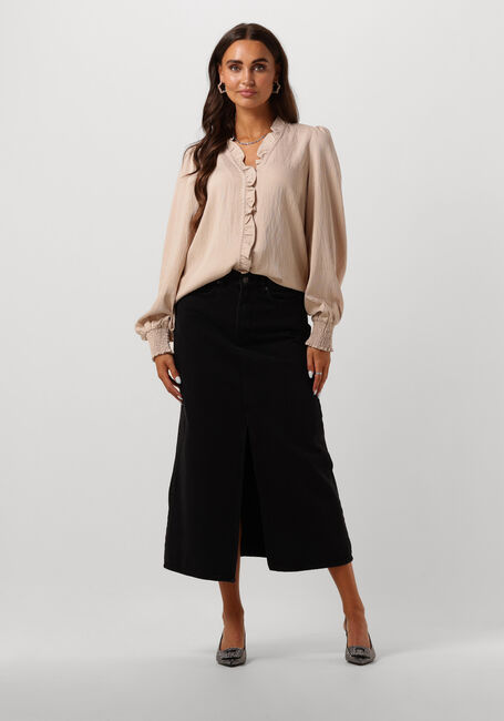 Beige CO'COUTURE Blusen SUEDA FRILL SHIRT - large