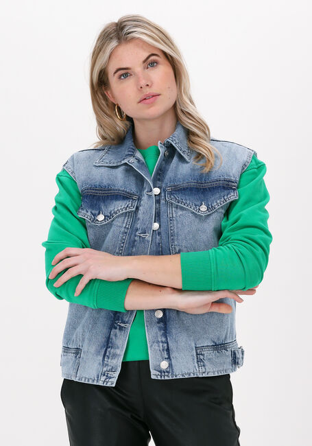 Blaue ALIX THE LABEL Jeansjacke EMBROIDERD DENIM WAISTCOAT 313 - large