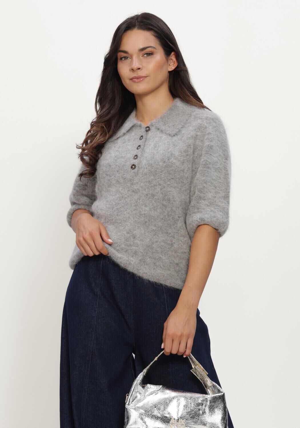 Hellgrau LINA LOCCHI Pullover LL-BENITA - large