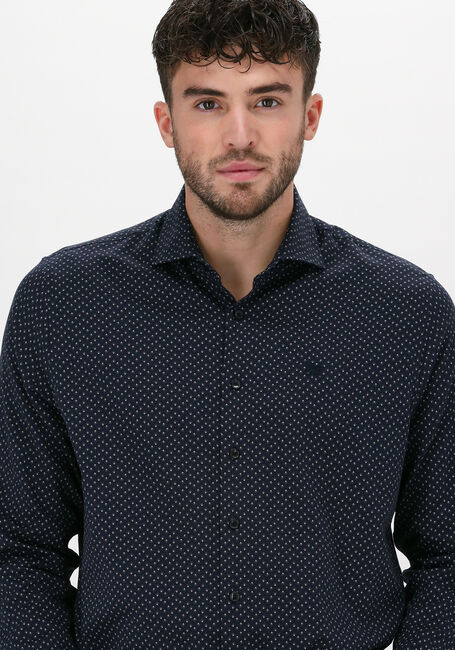 Dunkelblau VANGUARD Casual-Oberhemd LONG SLEEVE SHIRT PRINT ON POW - large