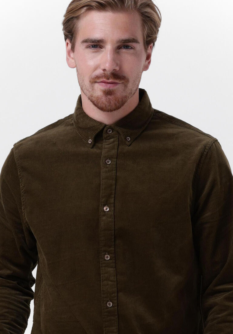 grüne scotch &amp; soda casual-oberhemd regular fit- cotton corduroy shirt BJ10053