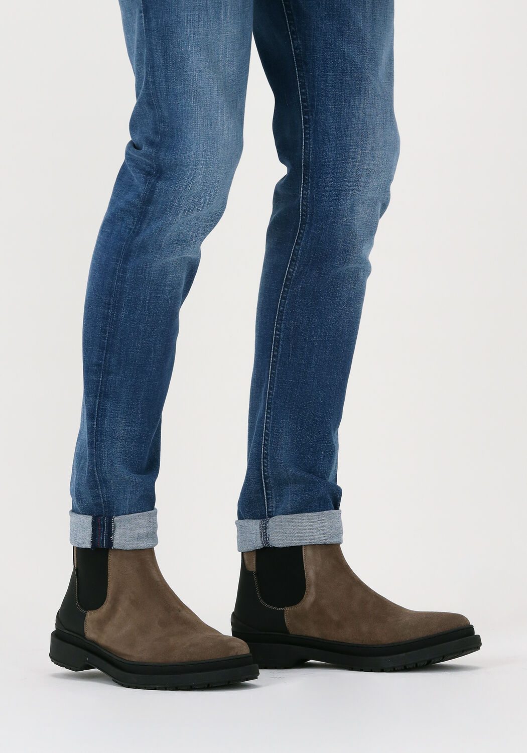 Taupe MAZZELTOV Chelsea Boots 11935 - large