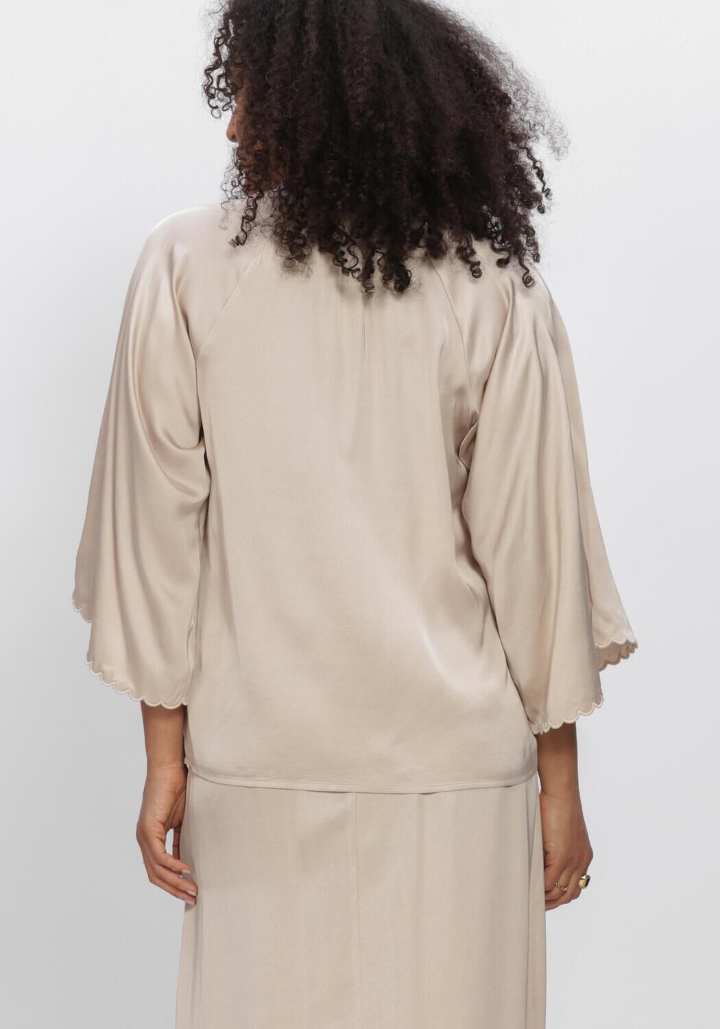 Beige BRUUNS BAZAAR Blusen WECKIABBWINNY BLOUSE - large