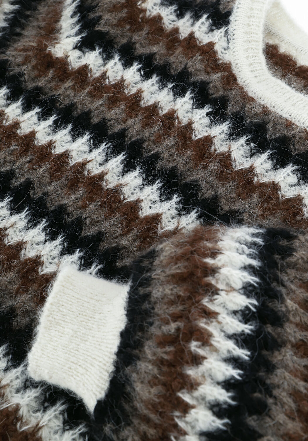 Braune SECOND FEMALE Pullover YOLANDA KNIT O-NECK - large