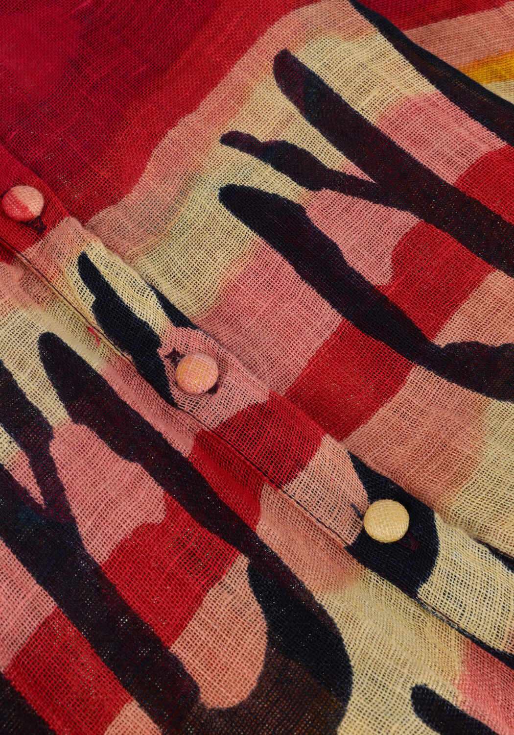 Mehrfarbige/Bunte MES DEMOISELLES Midikleid SHIRT SEMIVOLE - large