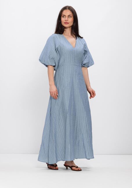 Blaue SELECTED WOMEN Midikleid SLFMADDIE SS CLOSED BACK MIDI DRESS - large