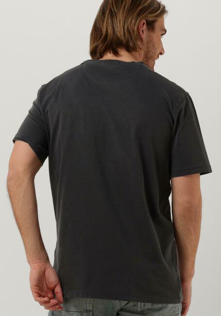 Schwarze SCOTCH & SODA T-shirt GARMENT DYE LOGO EMBROIDERY TEE - large