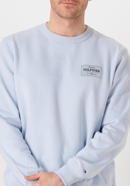 Blaue TOMMY HILFIGER Sweatshirt MONOTYPE LABEL SWEATSHIRT - large