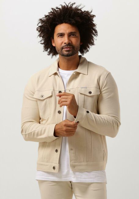 Beige CAST IRON Jack BUTTON JACKET TWILL - large