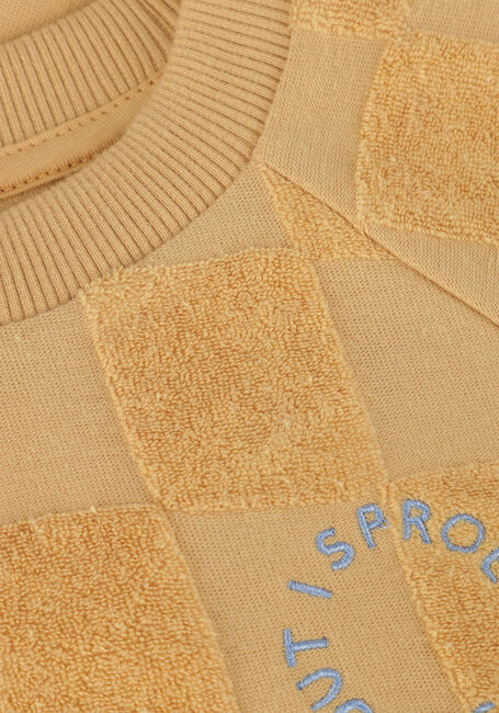 Cognacfarbene Sproet & Sprout T-shirt RAGLAN SWEATSHIRT TERRY BLOCKS - large