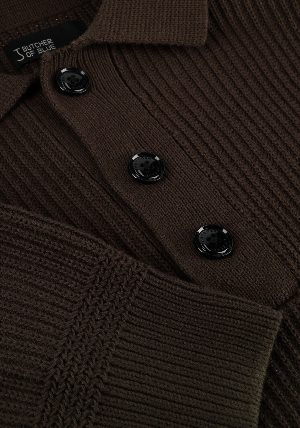 Braune BUTCHER OF BLUE Pullover GALWAY POLO LS - large