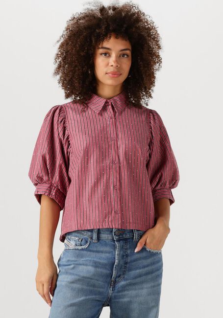 Rosane NEO NOIR Blusen ETTA SOFT STRIPE STONE SHIRT - large