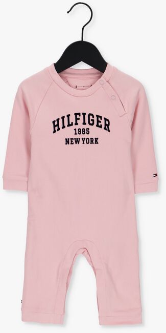 Hell-Pink TOMMY HILFIGER  BABY VARSITY COVERALL - large
