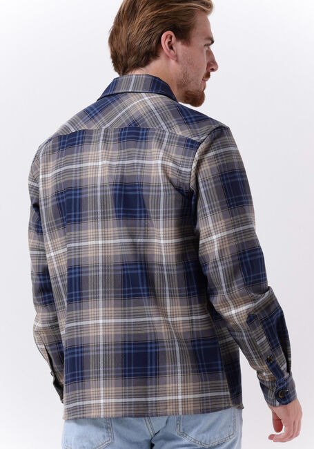 Blaue WOODBIRD Overshirt BUEL CHECK SHIRT - large