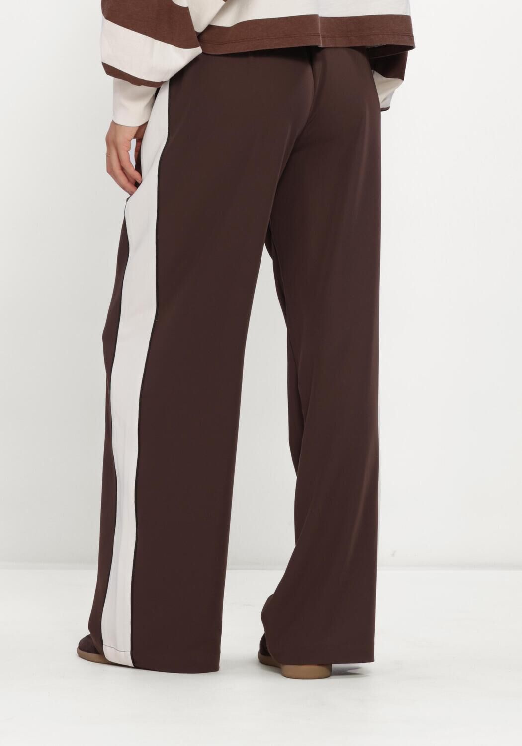Braune CATWALK JUNKIE Weite Hose TRACKSUIT TROUSERS WITH PIPING - large