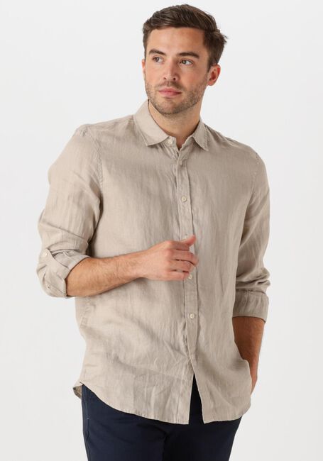 Beige SCOTCH & SODA Casual-Oberhemd REGULAR FIT LINEN SHIRT - large