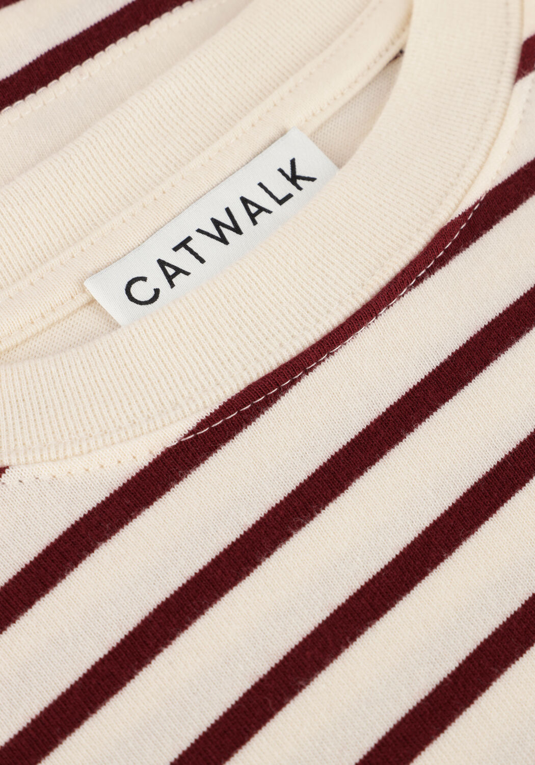 Wei&szlig;e CATWALK JUNKIE T-shirt STRIPED LOOSE FIT TSHIRT - large