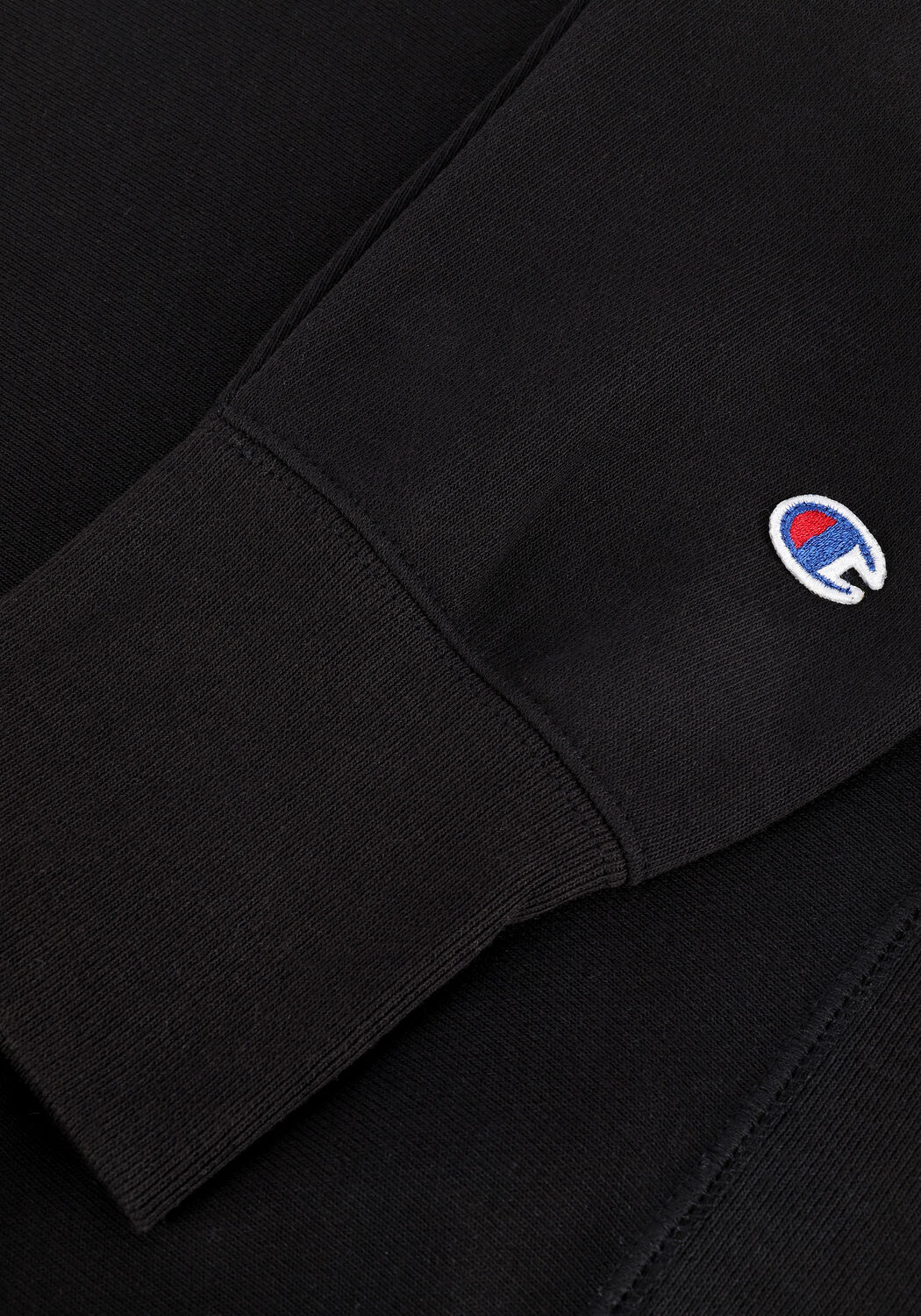 Schwarze CHAMPION Sweatshirt HOODED SWEATSHIRT MEN - large