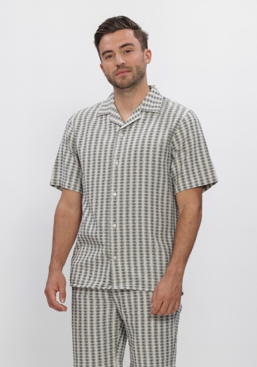 Blaue DSTREZZED Casual-Oberhemd LUCAS RESORT SHIRT - large