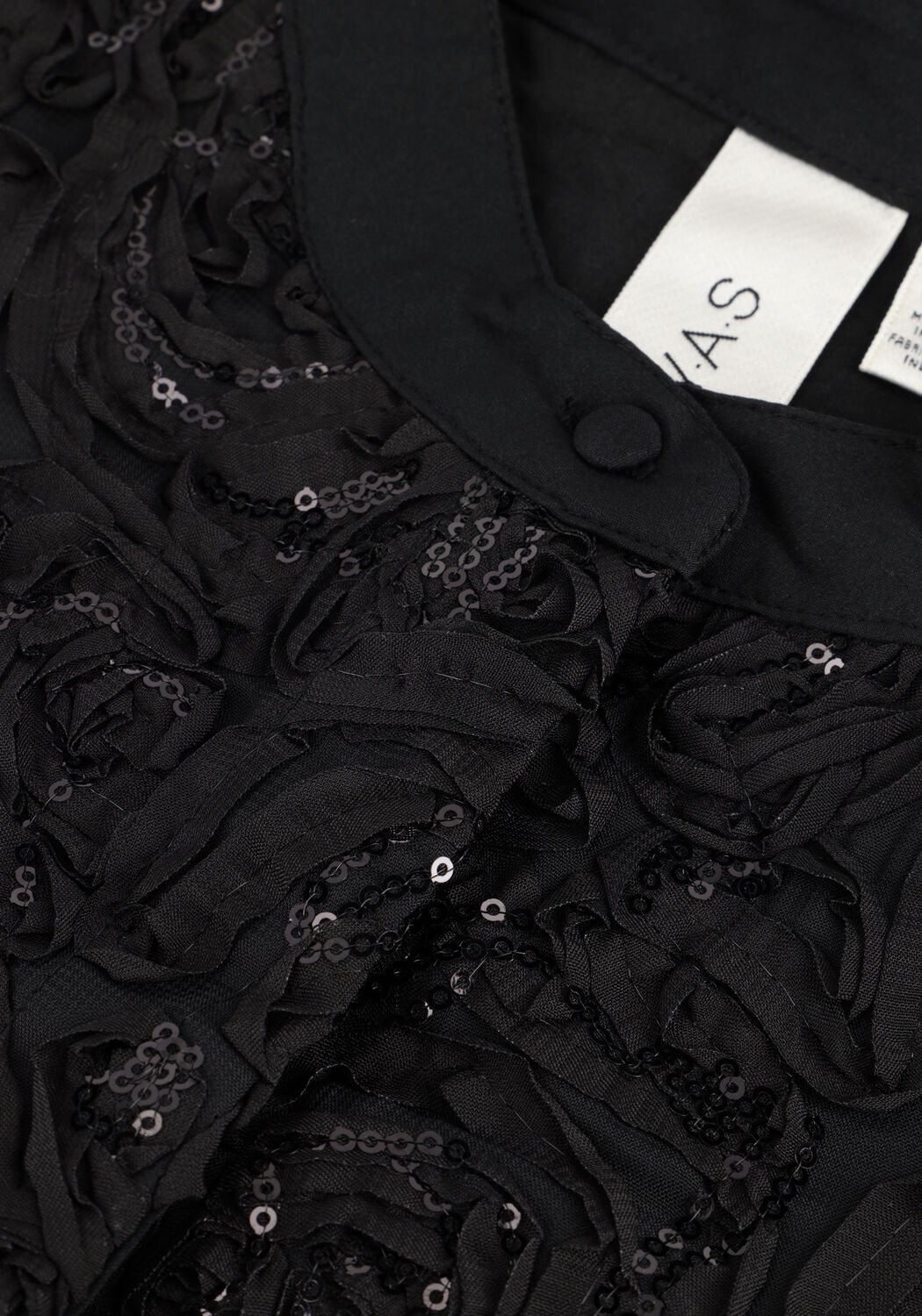 Schwarze Y.A.S. Blusen YASROSY LS SHIRT - large