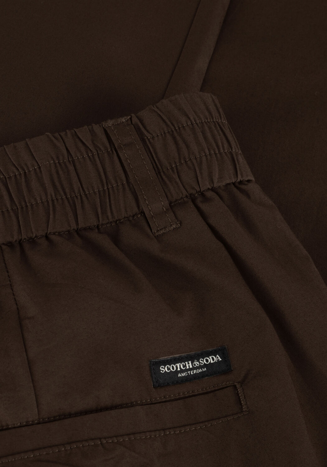 Braune SCOTCH & SODA Chino RELAXED SLIM-FIT STRETCH POPLIN JOGGER - large