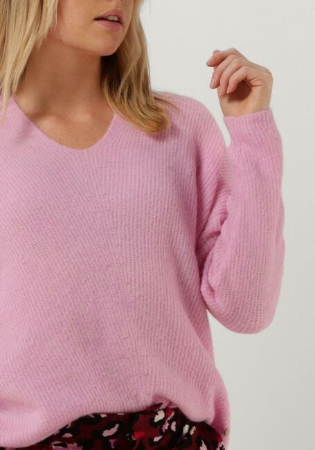 Hell-Pink MOS MOSH Pullover THORA V-NECK KNIT - large