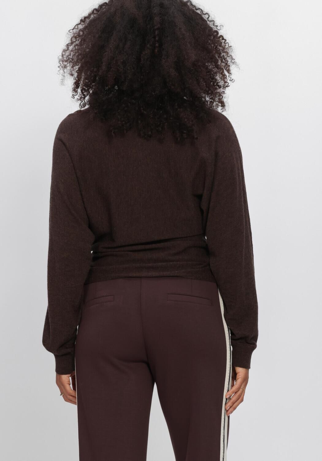 Braune AIMEE THE LABEL Pullover & Cardigans FUERTAVENTURAW6 KNITTED SWEATER - large