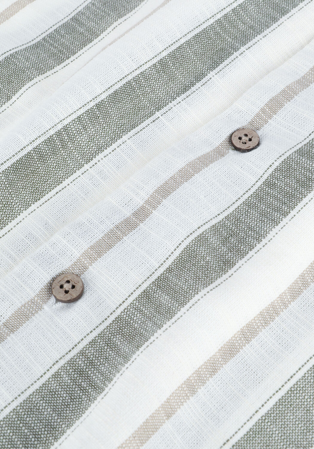 Olive ANERKJENDT Casual-Oberhemd AKLEO STRIPE SS SHIRT - large