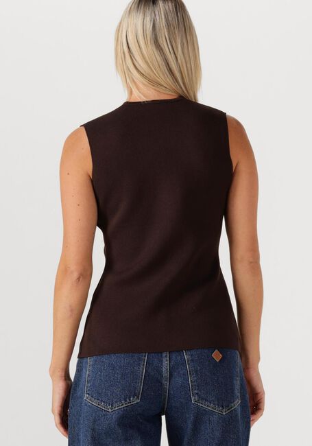 Braune NEO NOIR Gilet SWAY SMOOTH KNIT WAISTCOAT - large