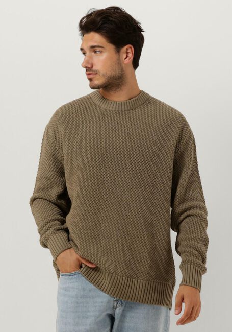 Grüne SELECTED HOMME Pullover SLHBERT RELAXED LS KNIT - large