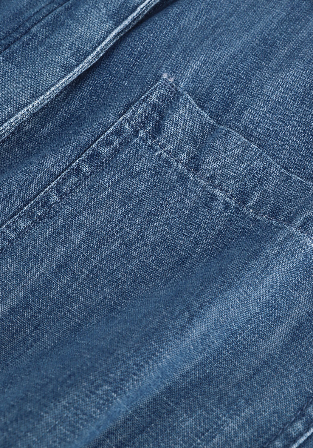 Blaue MICHAEL KORS Jumpsuit CHAMBRAY BELTED JUMPSUIT - large