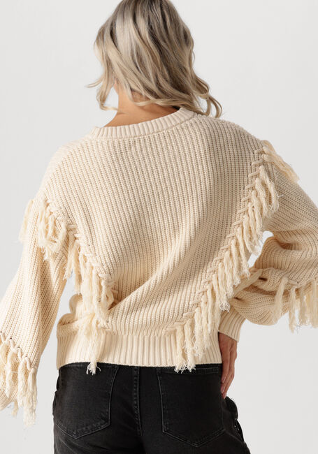 Ecru CATWALK JUNKIE Pullover RELAXED FRINGED KNIT - large