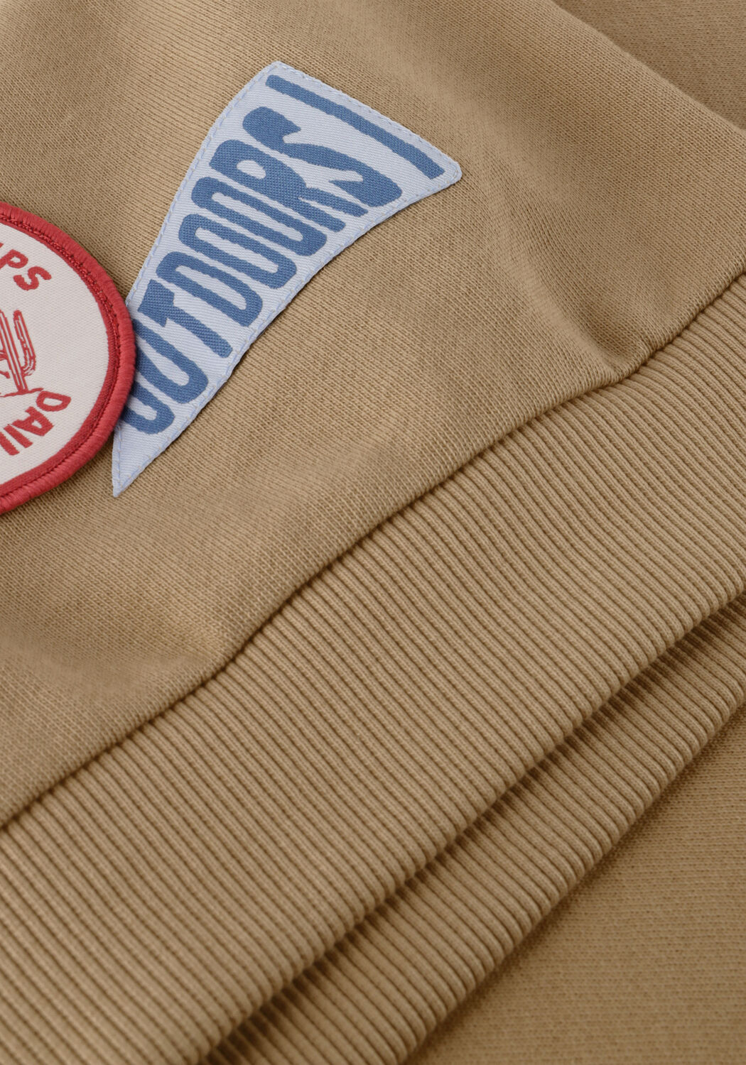 Beige DAILY7 Sweatshirt OVERSIZED SWEATER BADGES - large