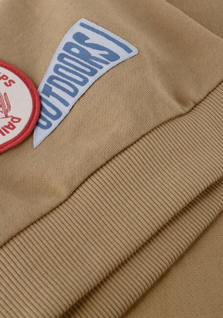 Beige DAILY7 Sweatshirt OVERSIZED SWEATER BADGES - large