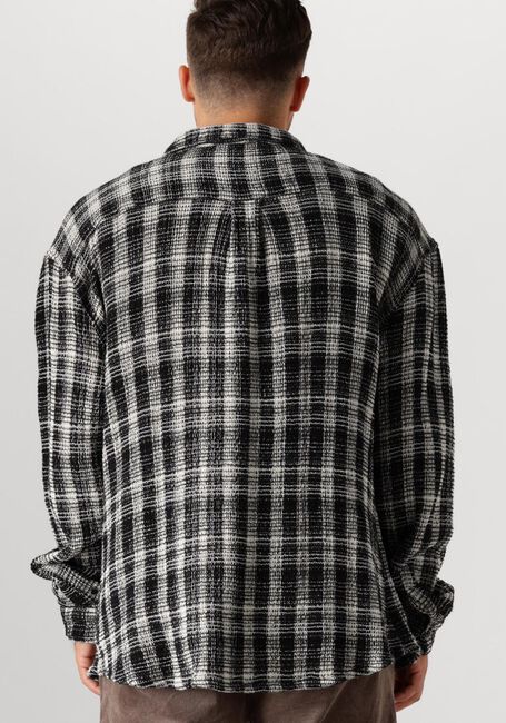 Schwarze ANERKJENDT Overshirt AKLOUIS STRUCTURE CHECK SHIRT - large