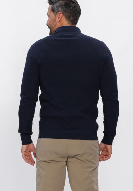 Dunkelblau PROFUOMO Pullover PULLOVER HALF ZIP TWINKLE SLUB - large