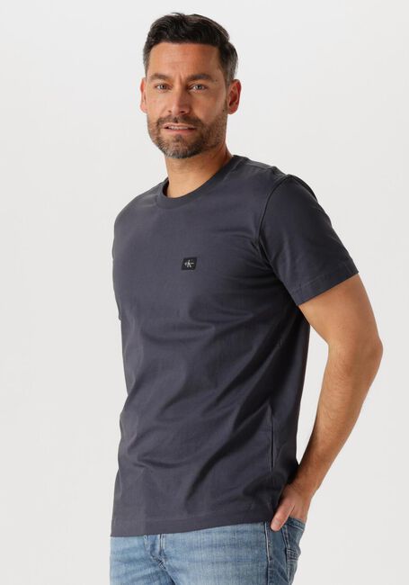 Dunkelgrau CALVIN KLEIN T-shirt WOVEN LABEL REGULAR TEE - large