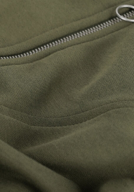 Grüne SCOTCH & SODA Minikleid ZIPPED NECK SWEAT DRESS WITH PUFFED SLEEVES - large