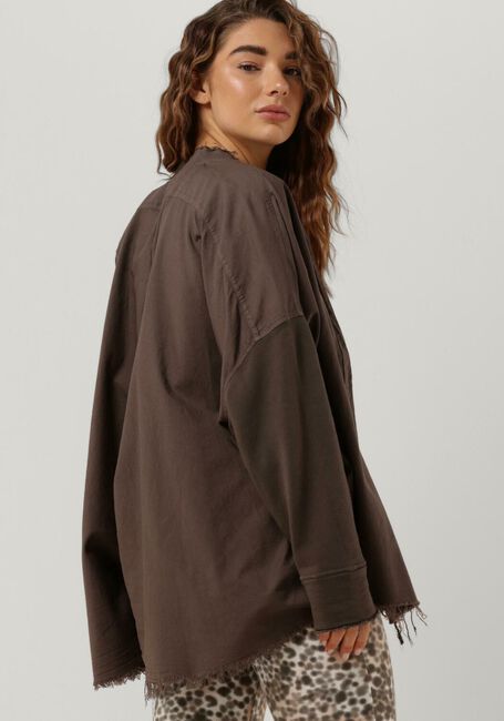 Braune 10DAYS Blusen PIQUE WOVEN SHIRT - large