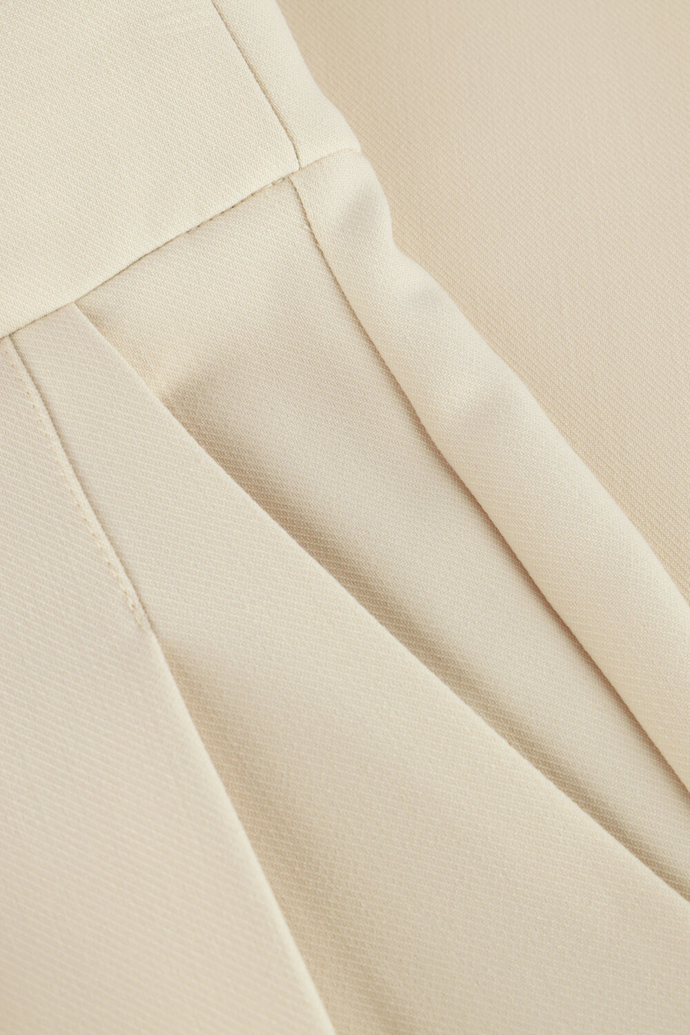 Beige CO'COUTURE Hose VOLACC BARREL PLEAT LONG PANT - large