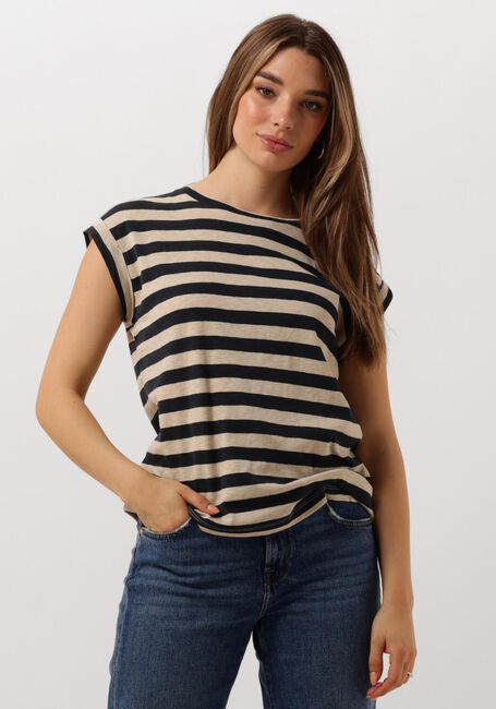 Dunkelblau BY-BAR Top TOBI BIG STRIPE TOP - large