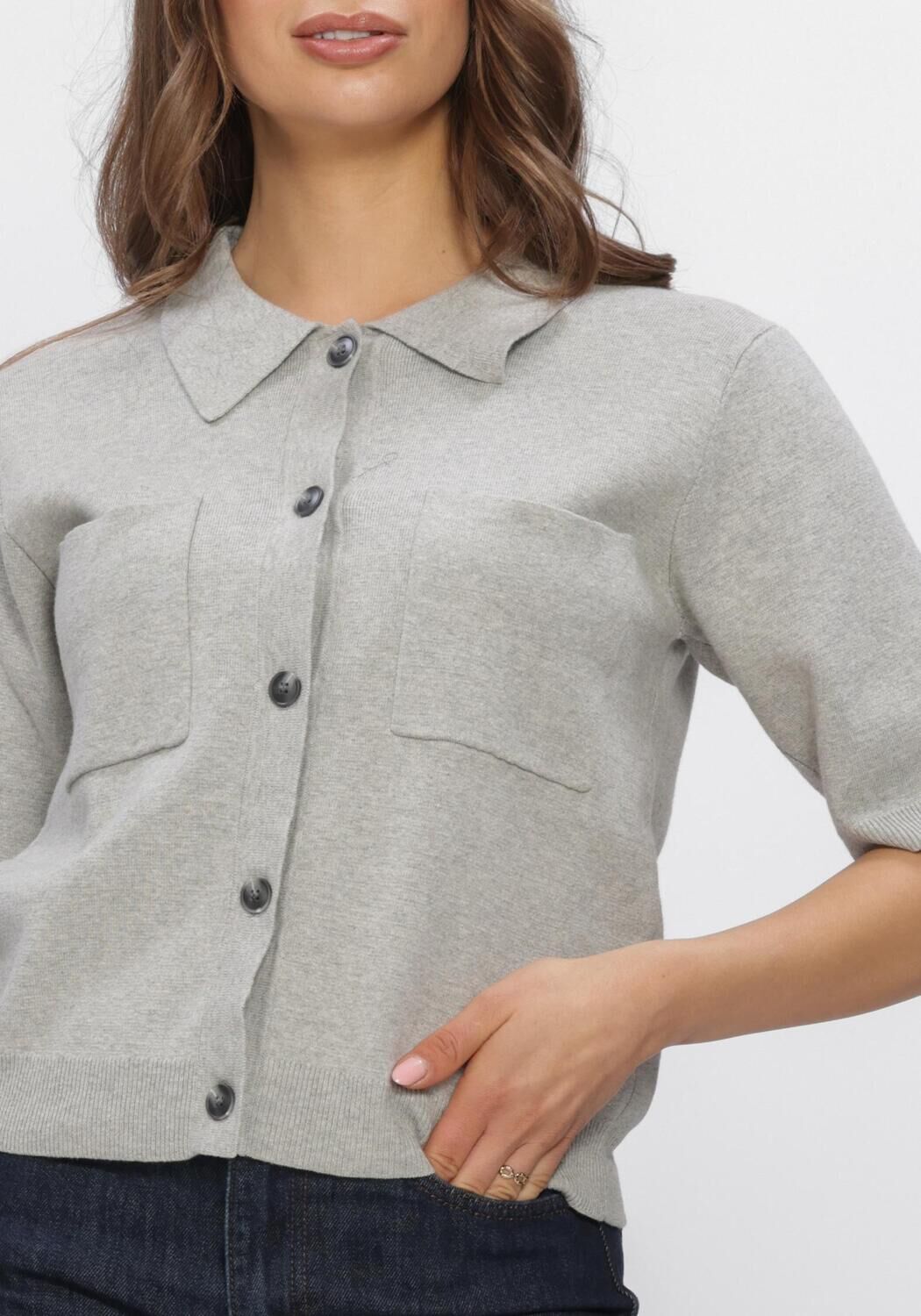 Graue MY ESSENTIAL WARDROBE Strickjacke MWSTINO KNIT CARDIGAN - large