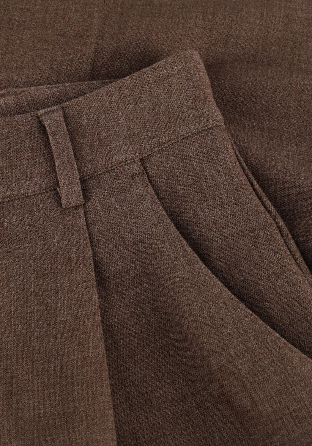 Braune MSCH COPENHAGEN Weite Hose MSCHROSINA MICHELLE HW PANTS - large